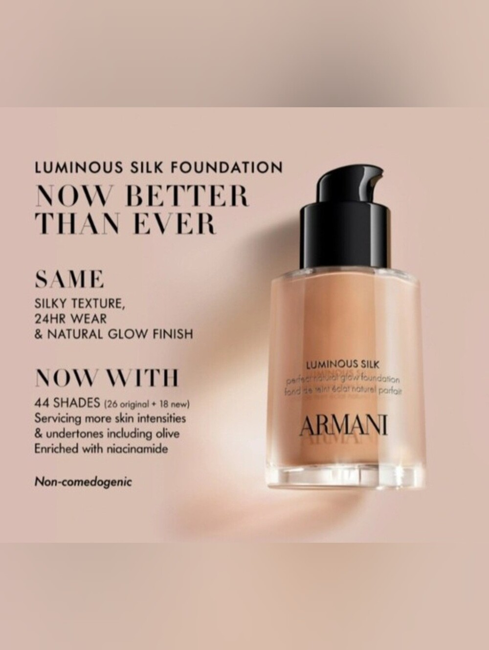 Giorgio Armani Luminous Silk Perfect Glow Flawless Foundation 4.5 - Picture 2 of 3
